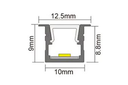 LAMP LED "TREND H1" 24 V. 10 W./M.L. BL. CALIDO 2700º K L2900 MM. NEGRO