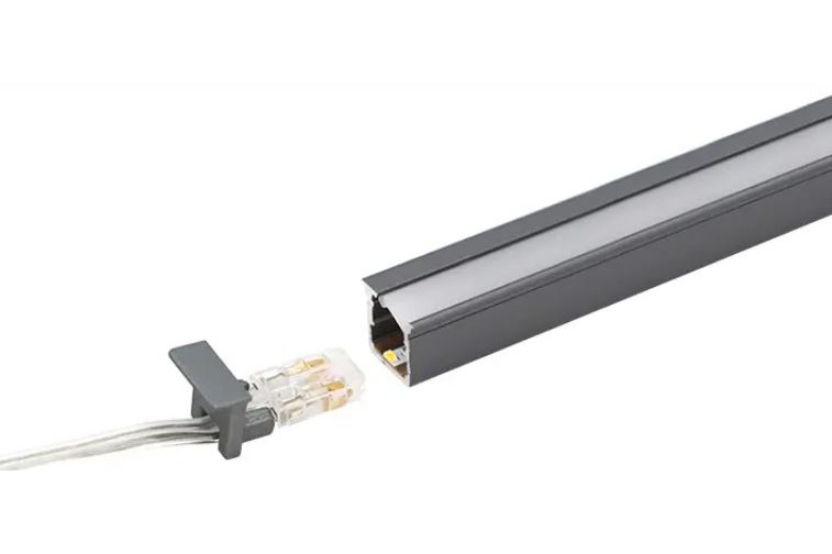 LAMP LED "TREND H1" 24 V. 10 W./M.L. BL. CALIDO 2700º K L2900 MM. NEGRO