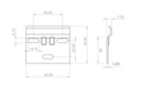 PLACA CURVA 60X50 MM. CINCADO