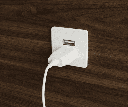 CARGADOR USB-A + USB-C 36X36 MM. 12 V. C/CABLE L150 MM. NEGRO