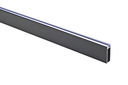 BARRA COLGAR LINEA 1-2 10X30 MM. C/PVC ALUMINIO NEGRO (EN 2.500 MM.)