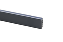 BARRA COLGAR LINEA 1-2 10X30 MM. C/PVC ALUMINIO GRIS RAL7016 (EN 2.500 MM.)