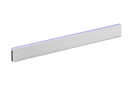 BARRA COLGAR LINEA 1-2 10X30 MM. C/PVC ALUMINIO PLATA MATE (EN 2.500 MM.)