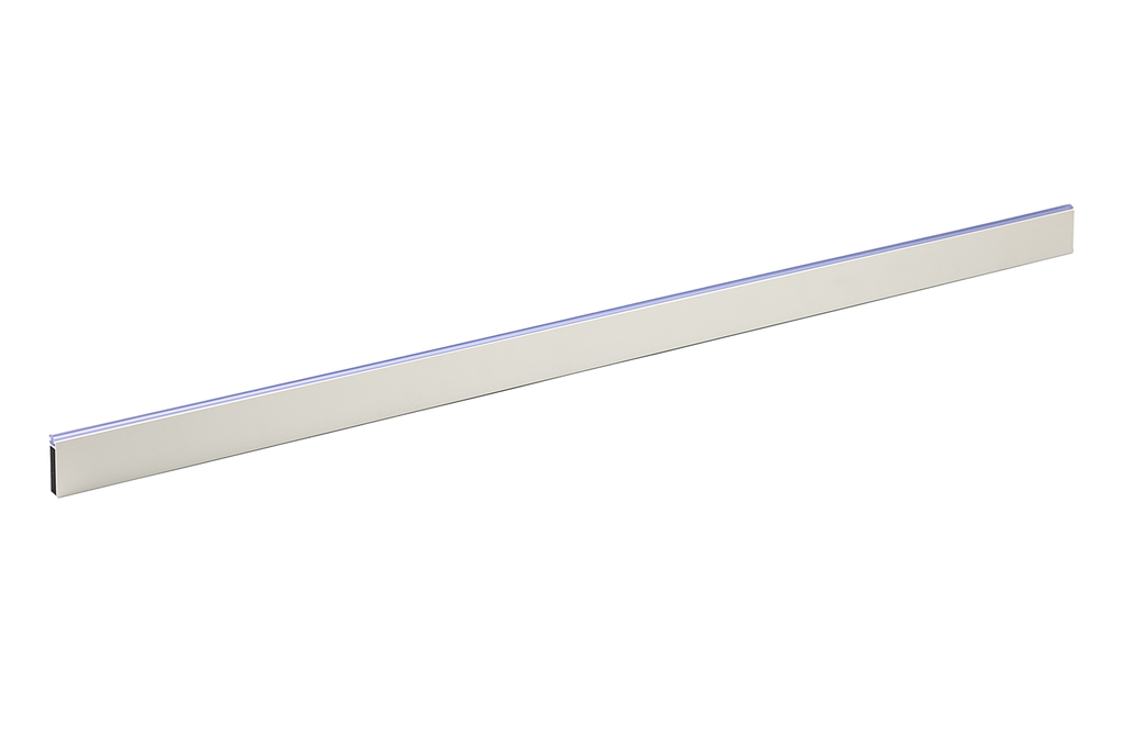 BARRA COLGAR LINEA 1-2 10X30 MM. C/PVC ALUMINIO BLANCO (EN 2.500 MM.)