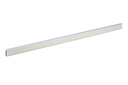 BARRA COLGAR LINEA 1-2 10X30 MM. C/PVC ALUMINIO BLANCO (EN 2.500 MM.)