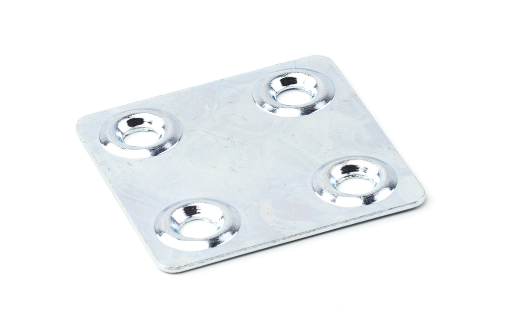 PLACA PLETINA 40X40 MM. CUADRADA CINCAT