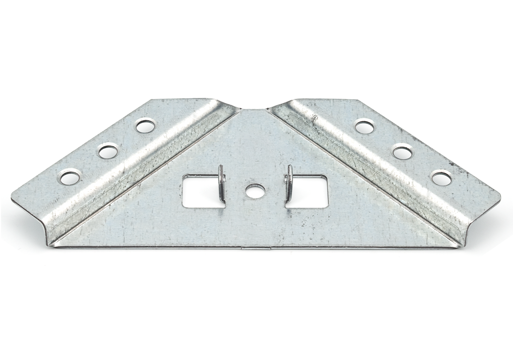 ESCUADRA TRAPECIO 80 X 80 X 130 MM. C/ALETA GALVANIZADO