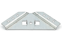 ESCUADRA TRAPECIO 80 X 80 X 130 MM. C/ALETA GALVANIZADO