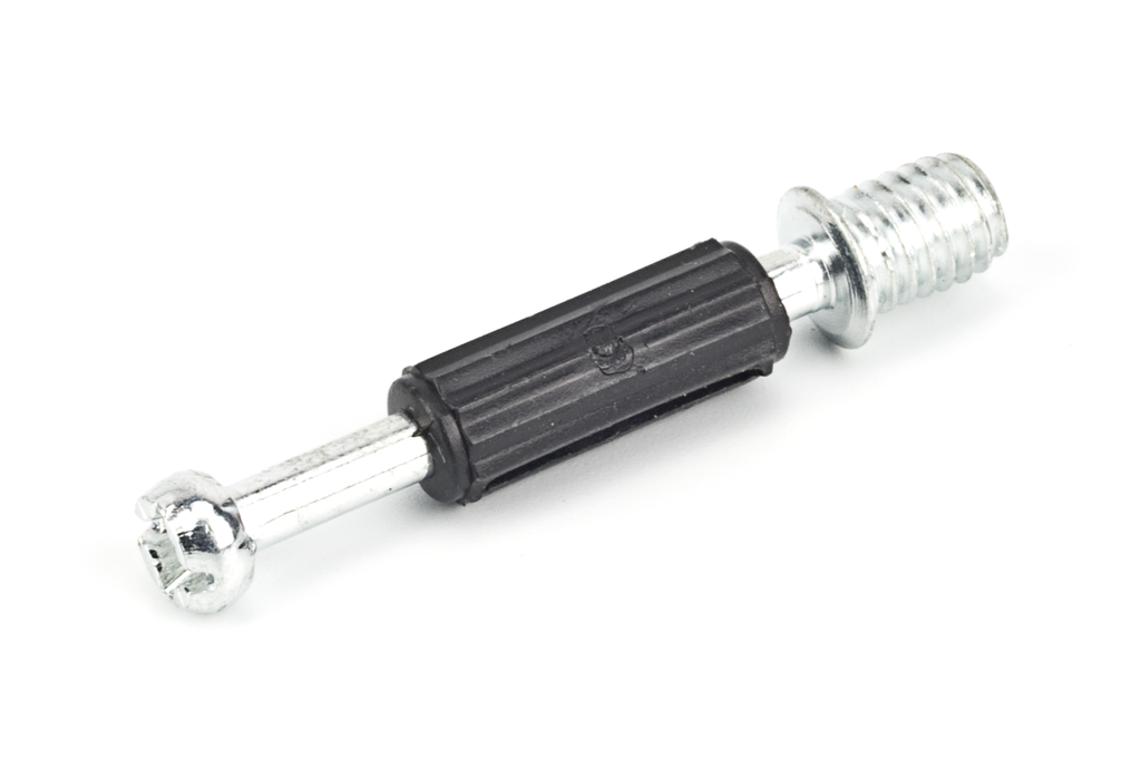 PERNO PLASTIC/GIRO B24 M-6 P/EXCENTRICA D.15 MM. CINCADO NEGRO