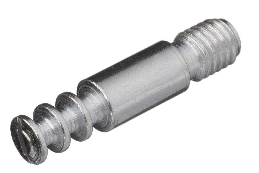 PERNO M-8 CENTRO 35 MM. P/EXCENTRICA D.35 MM. 2 FILETATOS CINCADO