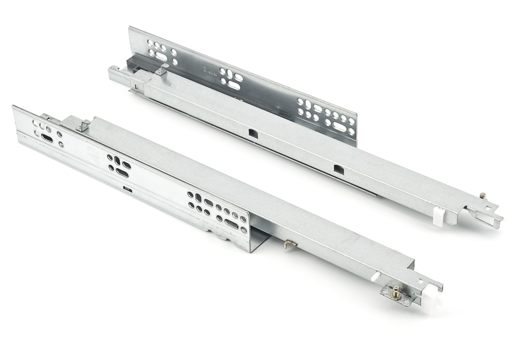 TOTAL EXTENSION SOFT CLOSING CONCEALED SLIDE 350MM IRON BUFFER