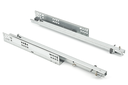 GUIA CORREDERA OCULTA EXTRACCION PARCIAL C/AMORTIGUACION P/COSTADO 19 METAL L400 MM. (JGO.)