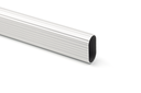  BARRA COLGAR OVAL 30X16 MM. ALUMINIO ANODIZADO PLATA (EN 4.000 MM.)