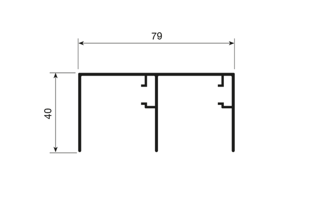 PERFIL SUPERIOR 4200 MM. INDAMATIC P/JUNIOR 6