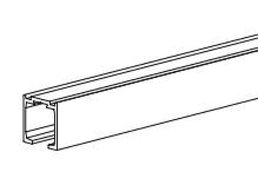GUIA SUPERIOR 2660 S/PESTAÑA ALUMINIO NATURAL (EN 6.000 MM.) P/SISTEMA PUERTAS COLGADAS H30
