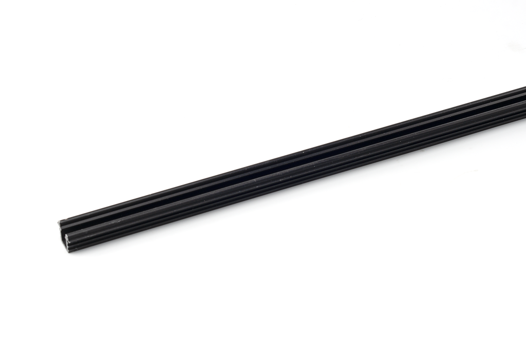 GUIA ALUMINIO NEGRO (EN 6.000 MM.) P/SISTEMA PUERTAS INTERNAS 401