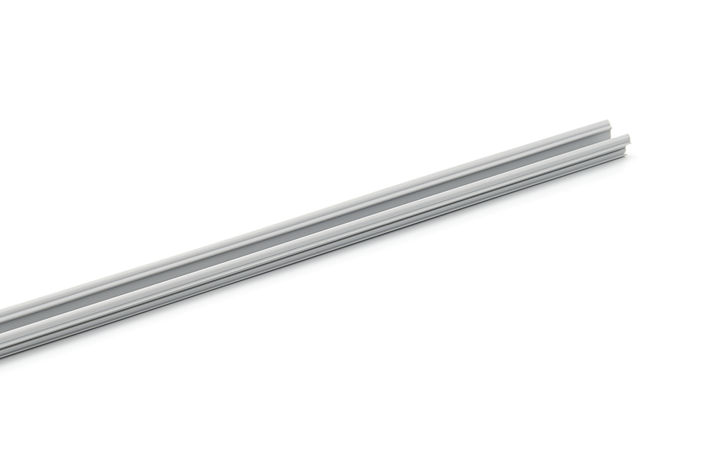 GUIA ALUMINI PLATA MATE (EN 5.400 MM.) P/SISTEMA PORTES INTERNES 401