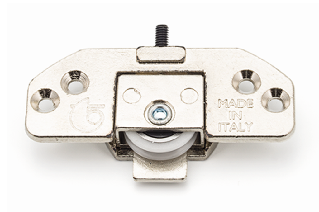 CUERPO INFERIOR 354 D.35 MM. ZAMAK NIQUELADO P/SISTEMA PUERTAS INTERNAS 401