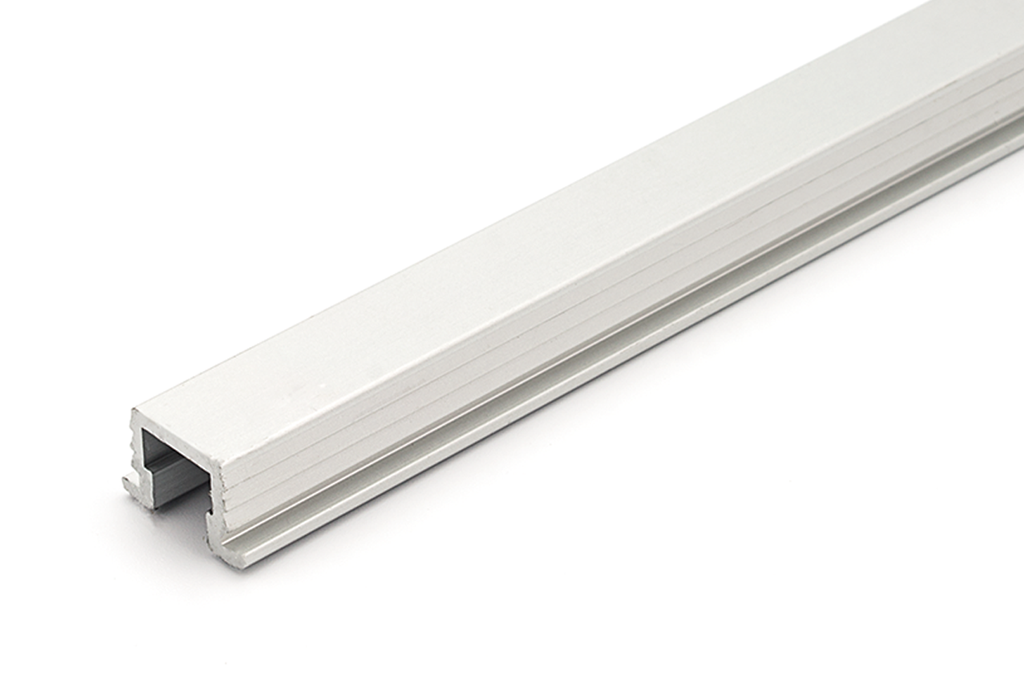  GUIA SUPERIOR 2090 ALUMINIO PLATA MATE (EN 6.000 MM.) P/SISTEMA PUERTAS INTERNAS LIVING BASE