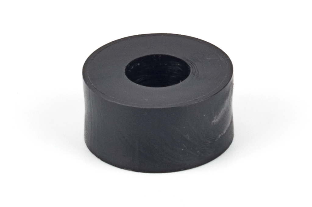 VOLANDERA DE NYLON DISTANCIADOR D.25 MM. 7,5X8,5 MM. NEGRE PROD -2283-