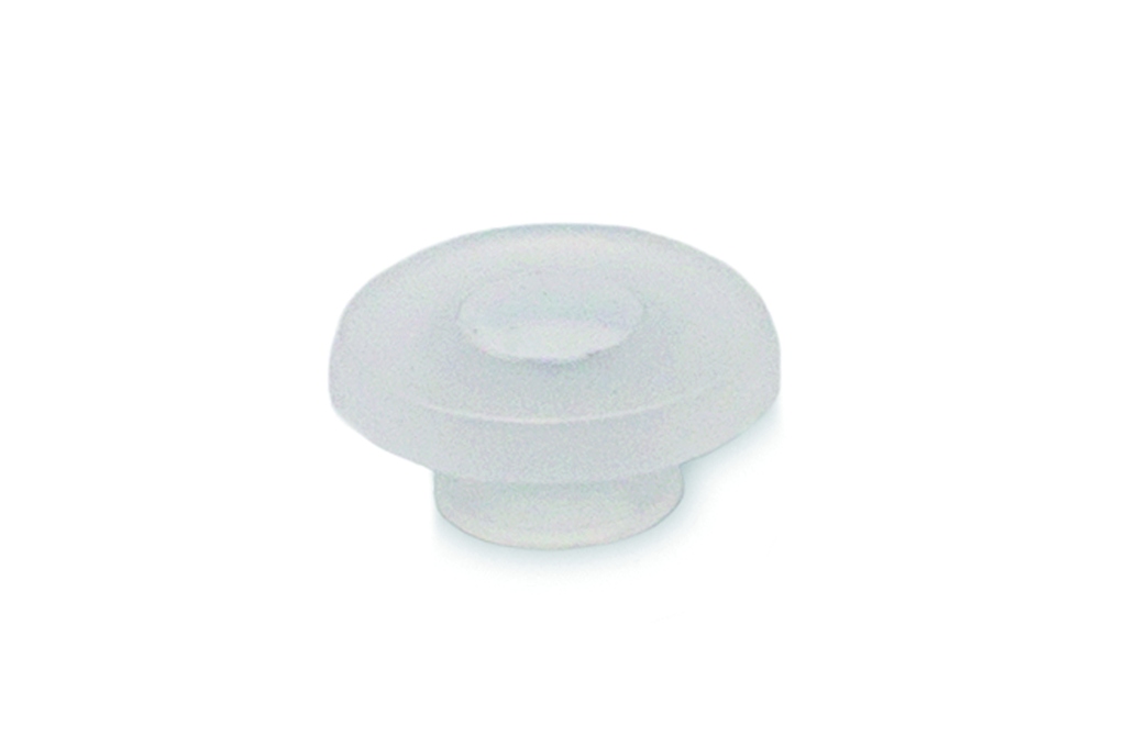 ARANDELA DE NYLON CON REBORDE PARA CRISTAL D.04 MM. 5X4X11 MM. TRANSPARENTE