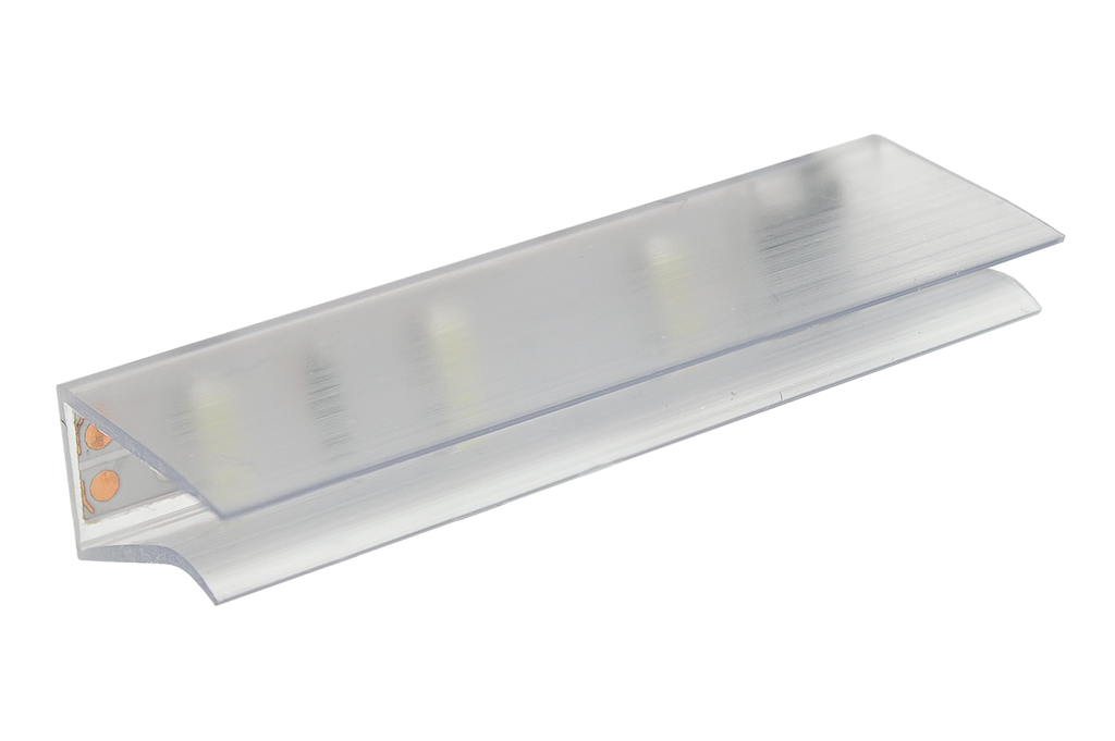 PINZA LED "ZETA LINE" L60 MM. 0,24 W. AZUL C/CABLE L2000 MM. PLASTICO TRANSPARENTE SD