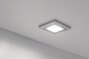 FOCUS LED "SQUERE 2F" 55X55 MM. 1,2 W. BLANC FRED A/CABLE L2000 MM. PLASTIC ALUMINI