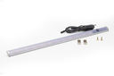 LAMPADA LED "OMEGA SWITCH" INT. S/LLUM 9,6 W./M.L. A/CABLE L2000 MM. BLANC CALID L0350 MM. ALUM SD