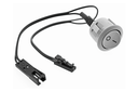 INTERRUPTOR D.20 MM. C/2 CABLES L150 MM. C/CON. MACHO Y CON. HEMBRA GRIS