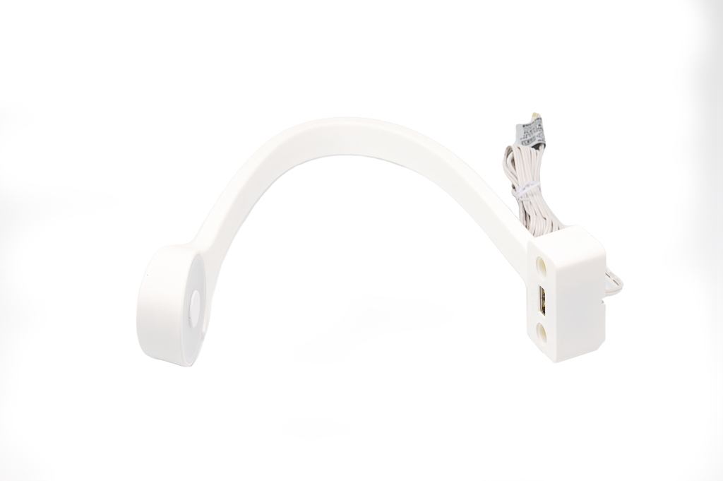 LAMPADA LED "FLEXI RH" FIX. FRONTAL A/USB A/CABLE L2000 MM. A/PLUG BLANC FRED 1,8 W.5V. BLANC SD