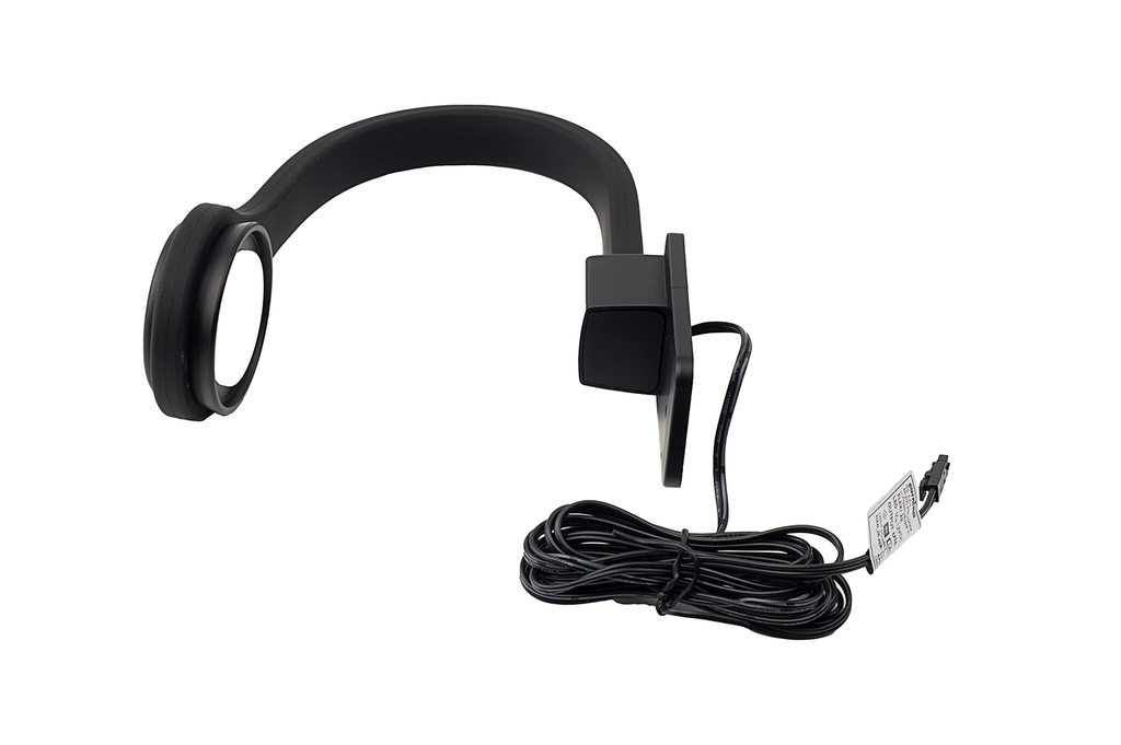 LAMP LED "FLEXI 2R" C/INT FIJ FRONTAL USB CABLE L2000 MM. PLUG BLANCO NATURAL 1,2 W. 5V NEGRO