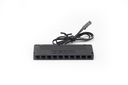 CAJA 10 CONEXIONES C/CABLE L500 MM. C/PLUG MACHO NEGRO