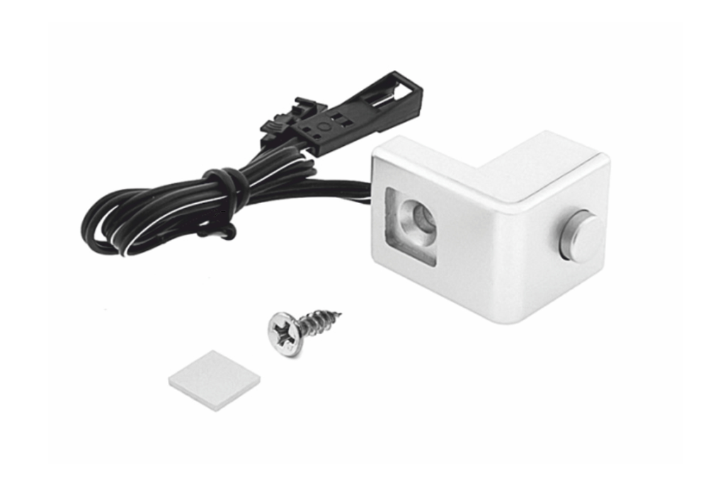 INTERRUPTOR "BED SWITCH M" MAX. 12 W. A/CABLE A/CON. PLUG MASCLE I FEMELLA ALUMINI