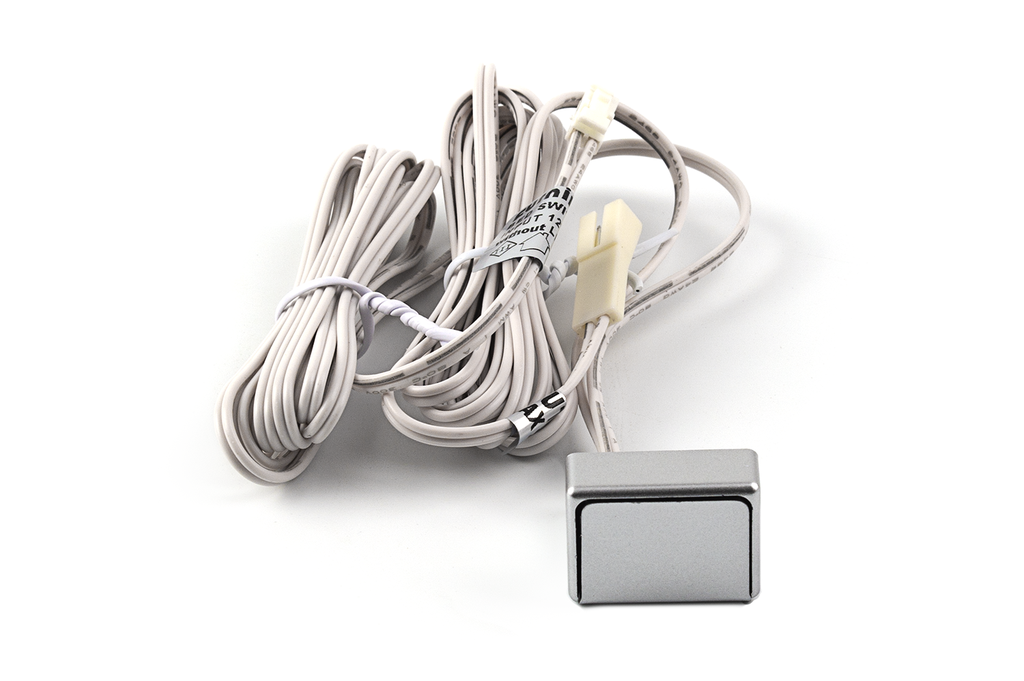 INTERRUPTOR "BED SWITCH L" MAX. 24 W. C/CABLE C/CON. PLUG MACHO Y HEMBRA ALUMINIO