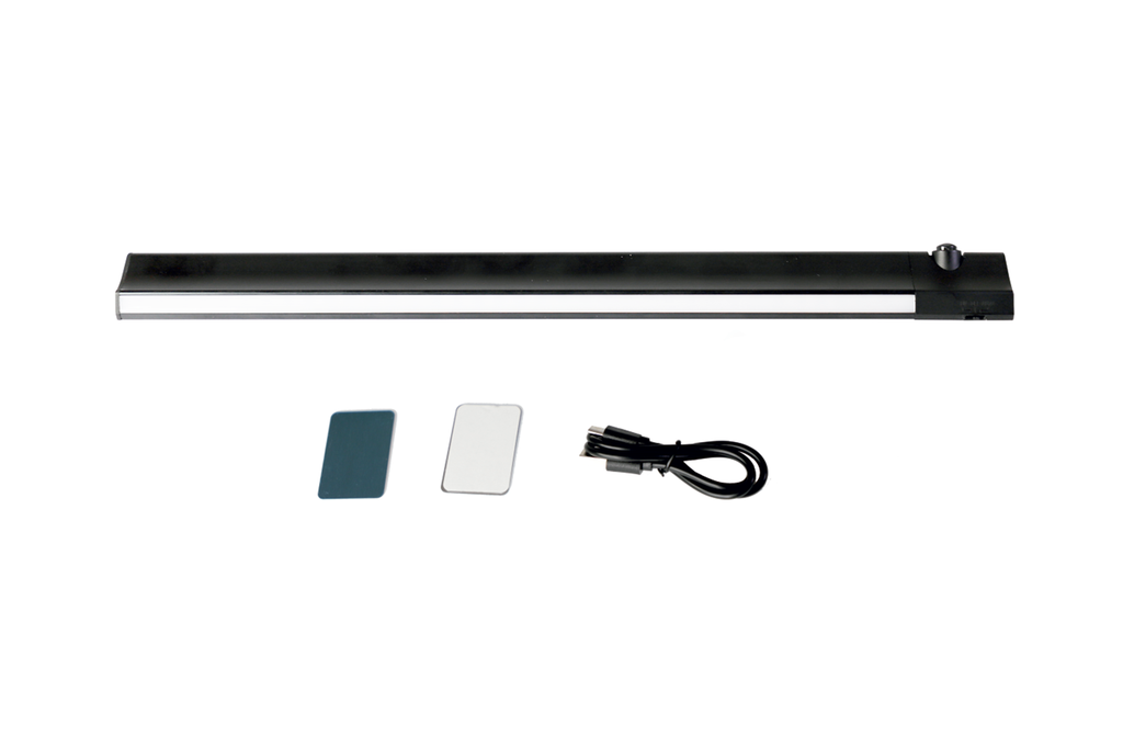 LAMP LED "GALAXY" 700 MM. 2,2 W. BATERIA BLANCO NATURAL SENSOR NEGRO SD