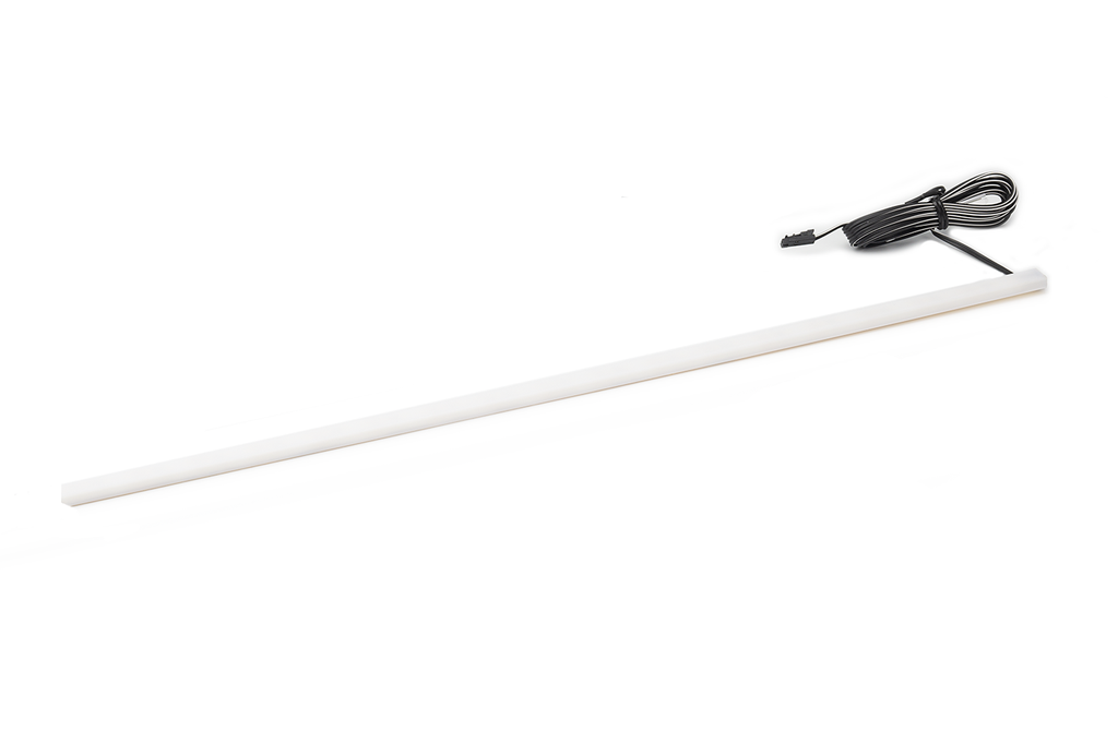 LAMPARA LED "10X5" C/ADH. 9,6 W./M.L. BL. FRIO CABLE LATERAL 2000 MM. BLANCO MATE L1028 MM.