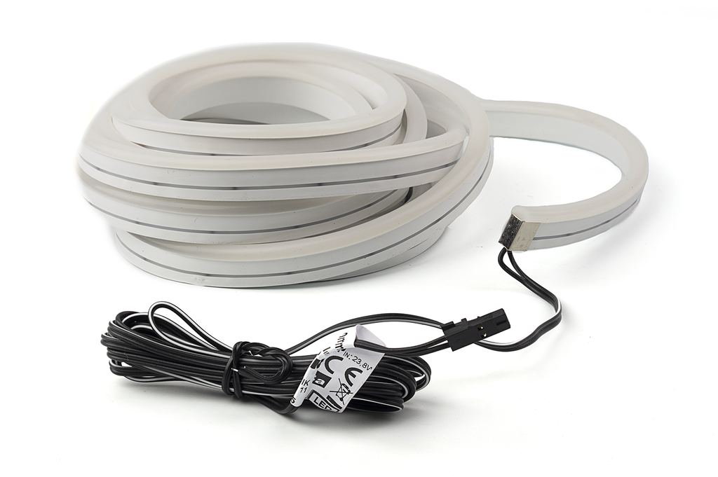 LAMPARA LED "5X13/G" 9,6 W./M.L. C/CABLE L2000 MM. BLANCO CALIDO BLANCO MATE L0600 MM. SD
