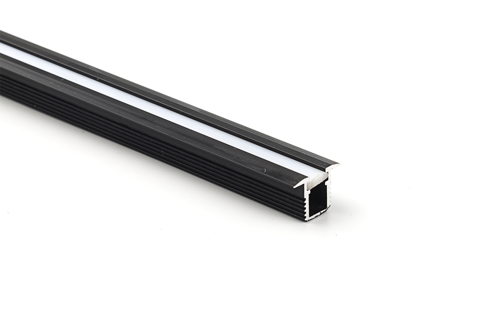 PERFIL MINI LAMBDA ENCASTAR L2600 NEGRE
