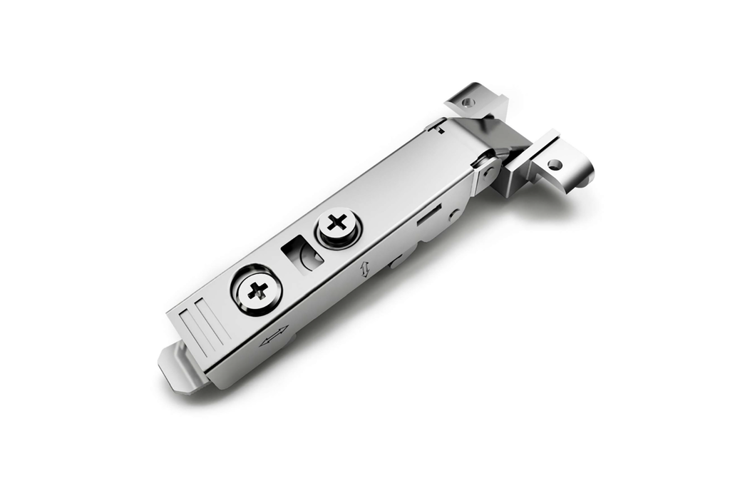 BISAGRA TENS 35 CLIP C/AMORTIGUACION RECTA P/ALUMINIO M/T