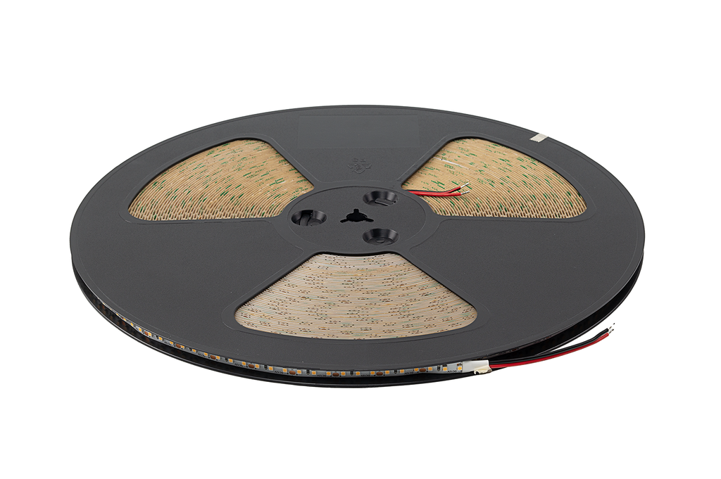 ROLLO LED 50 M.L. 35X28 9,6 W./M.L. S/SILICONA C/CABLE 100 MM.(DOS LADOS) SM BLANCO CALIDO