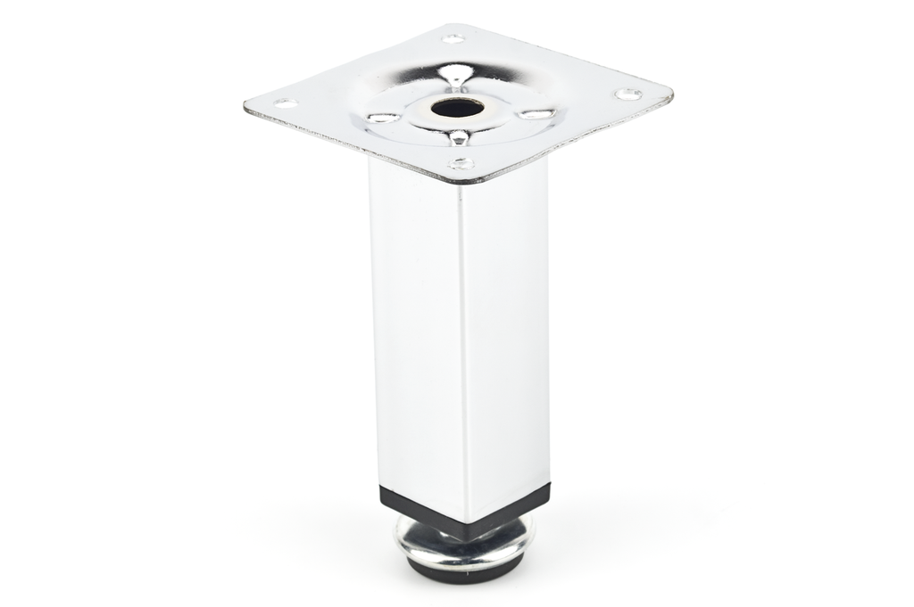 PATA TUBO 25X25 H100 MM. C/REGULACION CROMADO