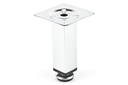 PATA TUBO 25X25 H100 MM. C/REGULACION CROMADO