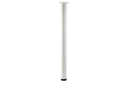 PATA MESA D.50X710 MM. C/PLACA MOVIL 90X90 MM. Y BASE REGULABLE BLANCO