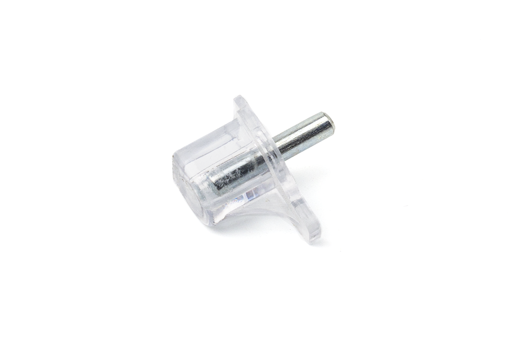 SOPORTE ESTANTE P/MADERA S/SUJECION SAFETY D.3 MM. TRANSPARENTE SD