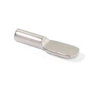 SOPORTE ESTANTE P/MADERA S/SUJECION CHAFLAN ACERO D.3 MM. NIQUELADO SD