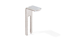 ESCUADRA P/SOPORTE ESTANTE P/CRISTAL C/GOMA 712 NIQUELADO SD