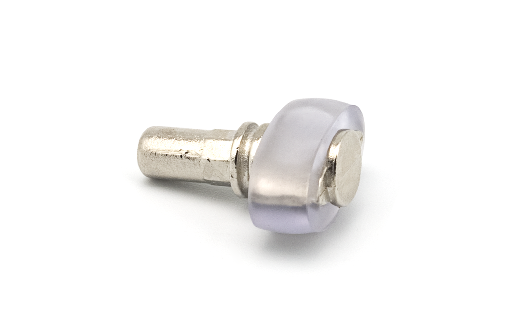 SOPORTE ESTANTE P/CRISTAL S/SUJECION D.5 MM. BASE GOMA SAN REMO NIQUELADO SD