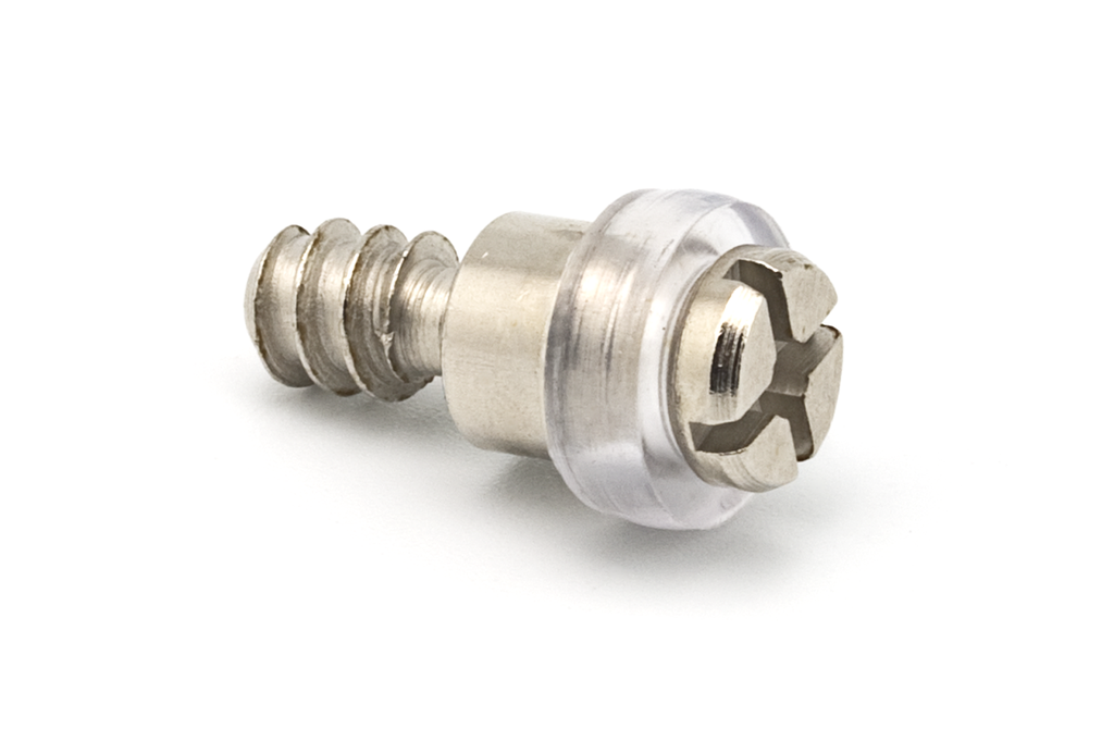 SOPORTE ESTANTE P/CRISTAL S/SUJECION C/GOMA 712 NIQUELADO