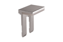 ESCUADRA P/SOPORTE ESTANTE P/CRISTAL S/SUJECION KUBIC NIQUELADO SD