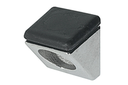 SOPORTE ESTANTE P/CRISTAL S/SUJECION PIRAMIDE M/T NIQUELADO